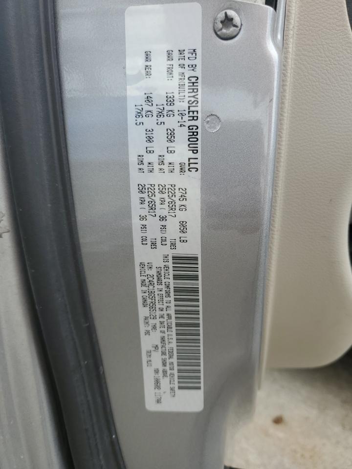 2015 Chrysler Town & Country Touring VIN: 2C4RC1BG5FR565129 Lot: 85187335