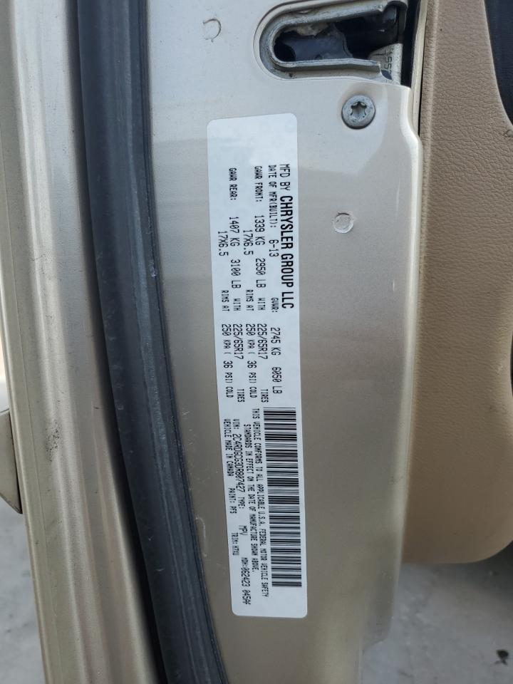 2013 Dodge Grand Caravan Sxt VIN: 2C4RDGCG3DR807427 Lot: 85849575
