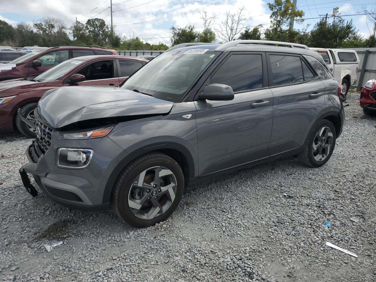 2023 HYUNDAI VENUE GRAY VIN: KMHRC8A36PU214530