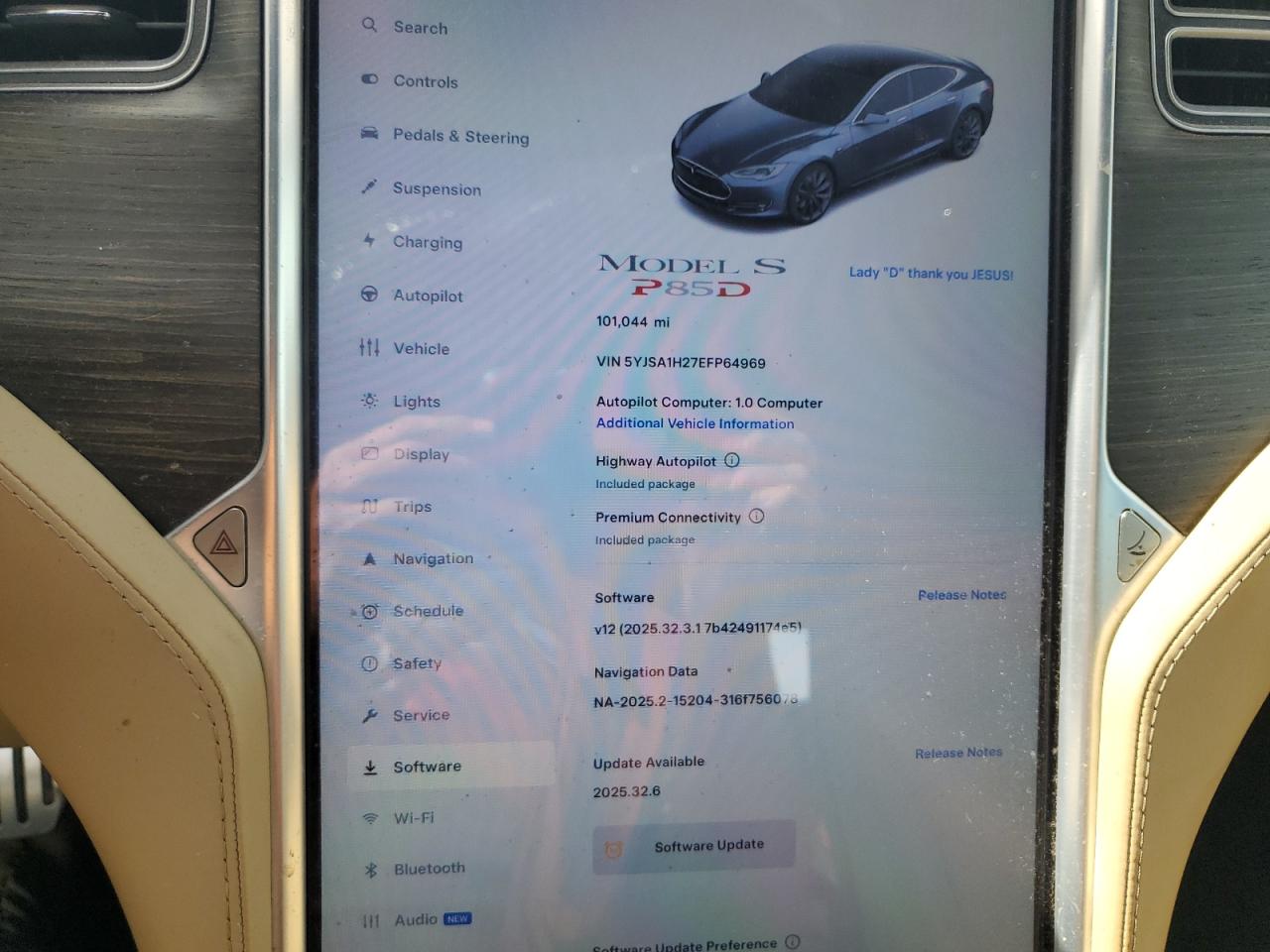 2014 Tesla Model S VIN: 5YJSA1H27EFP64969 Lot: 81562515