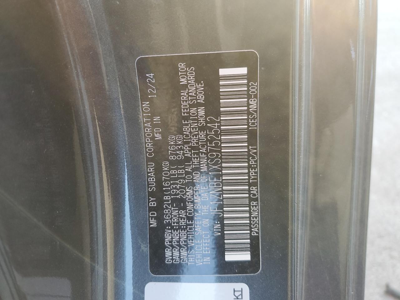 2025 Toyota Gr 86 Premium VIN: JF1ZNBE1XS9752542 Lot: 86854475