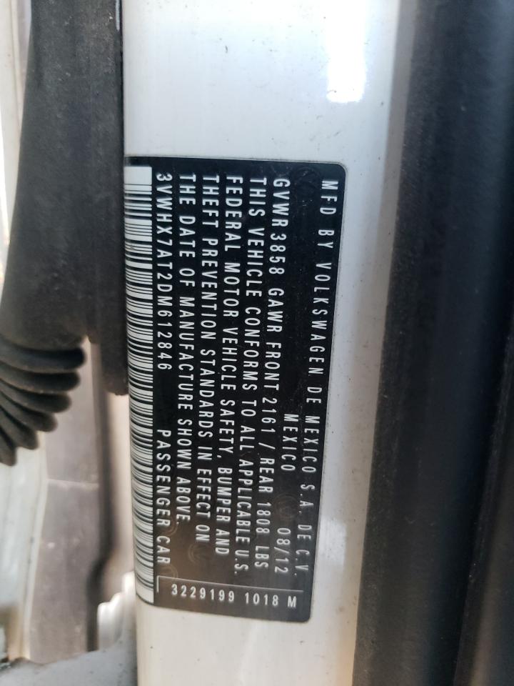 2013 Volkswagen Beetle VIN: 3VWHX7AT2DM612846 Lot: 82301005