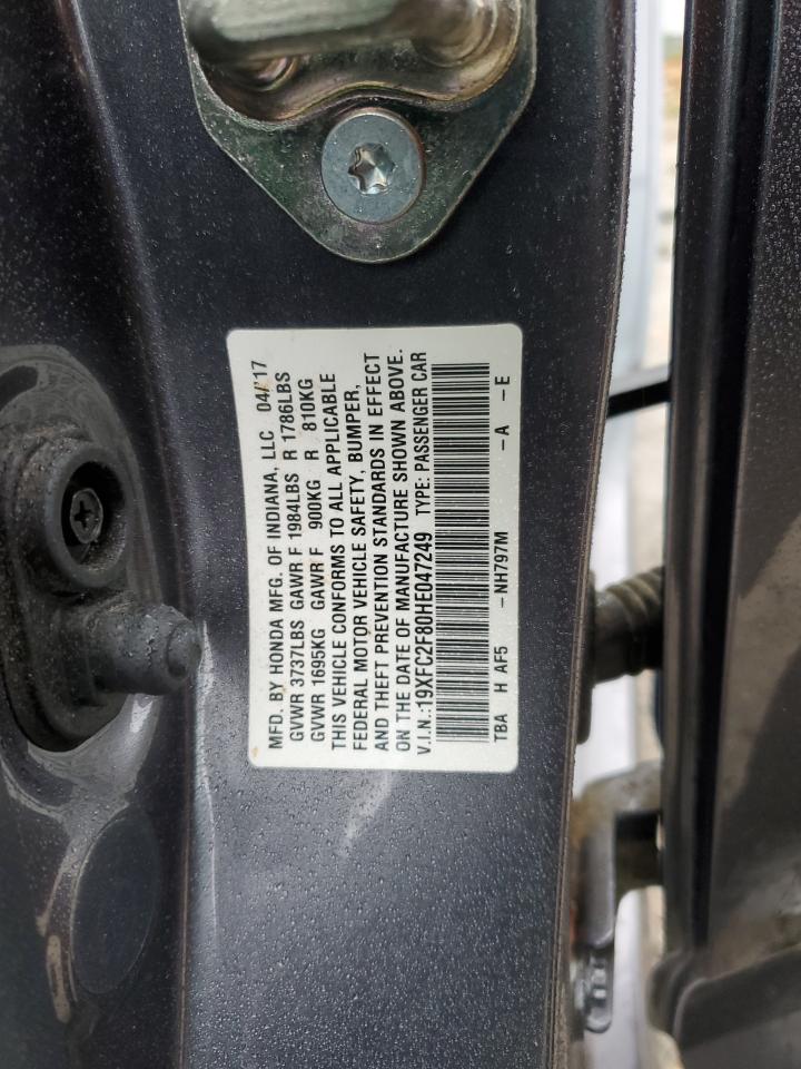 2017 Honda Civic Ex VIN: 19XFC2F80HE047249 Lot: 82437375