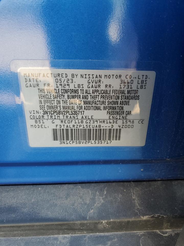 2023 Nissan Kicks S VIN: 3N1CP5BV2PL535717 Lot: 82206255