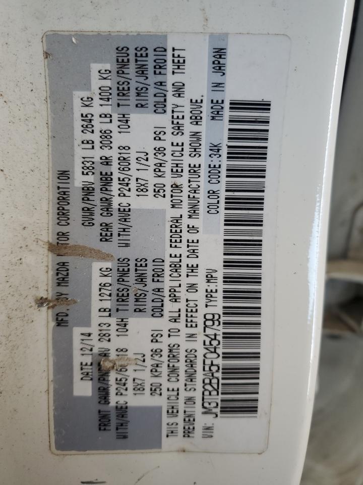 2015 Mazda Cx-9 Sport VIN: JM3TB2BA5F0454799 Lot: 90526785