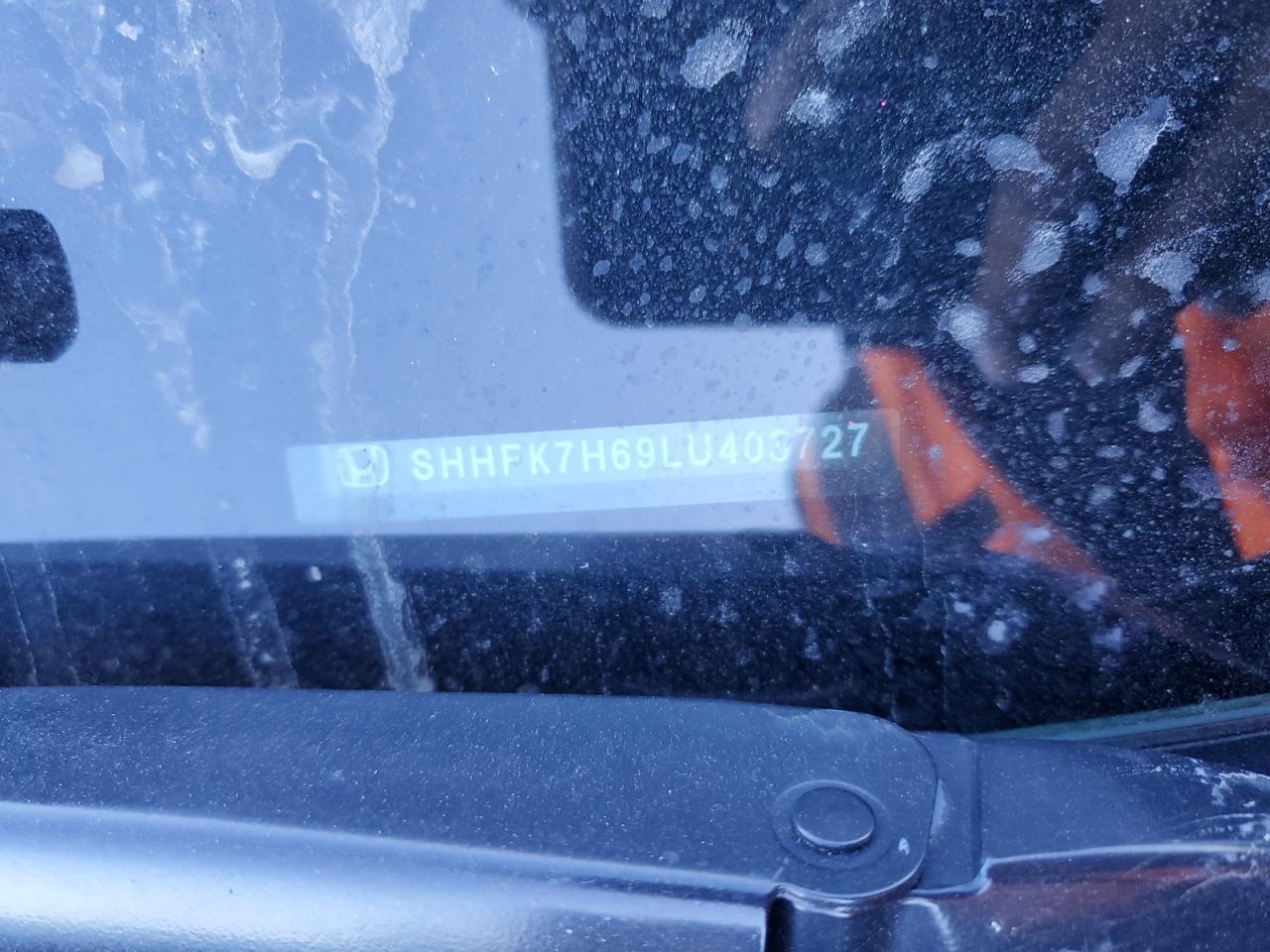 2020 Honda Civic Ex VIN: SHHFK7H69LU403727 Lot: 86262805