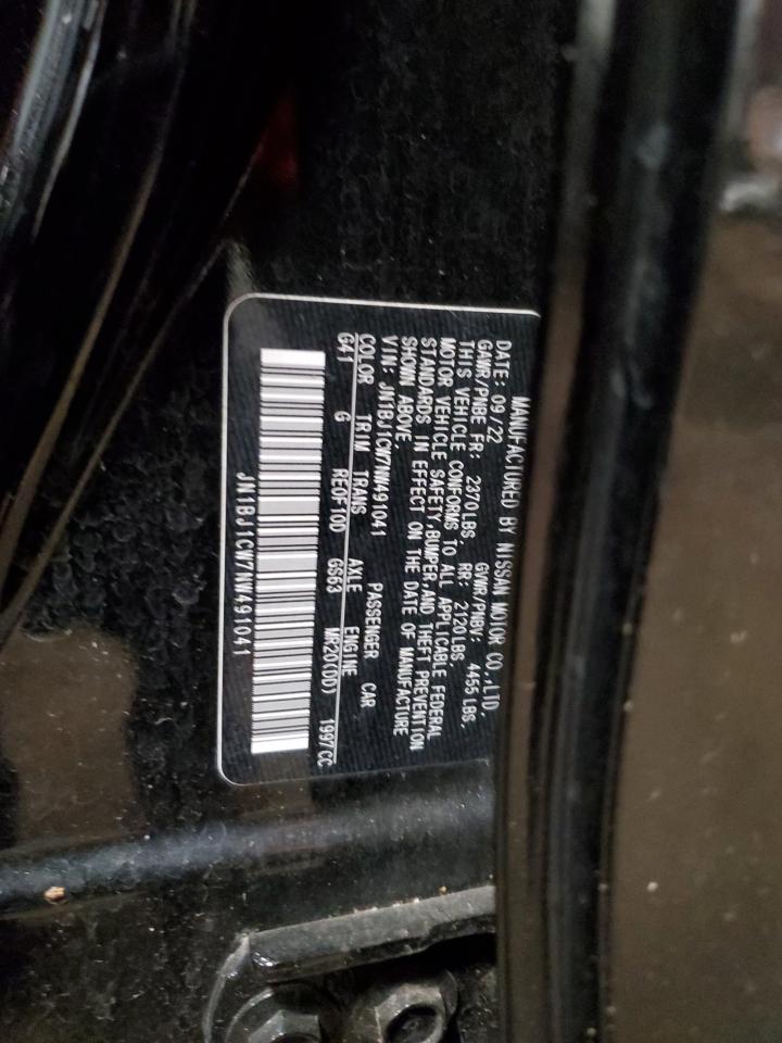 2022 Nissan Rogue Sport Sl VIN: JN1BJ1CW7NW491041 Lot: 83789565