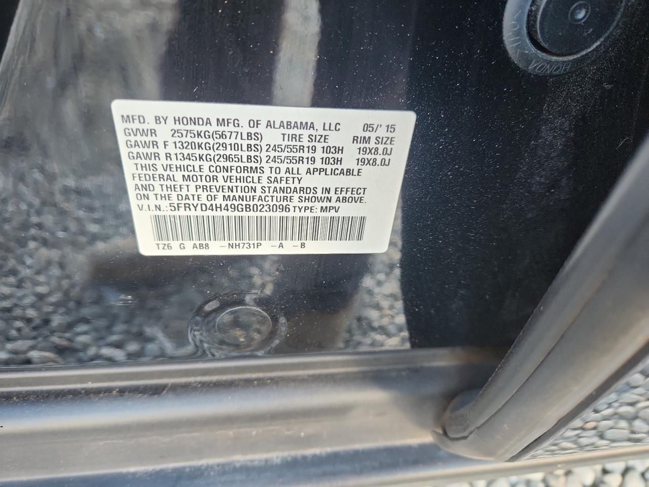 2016 Acura Mdx Technology VIN: 5FRYD4H49GB023096 Lot: 87043285