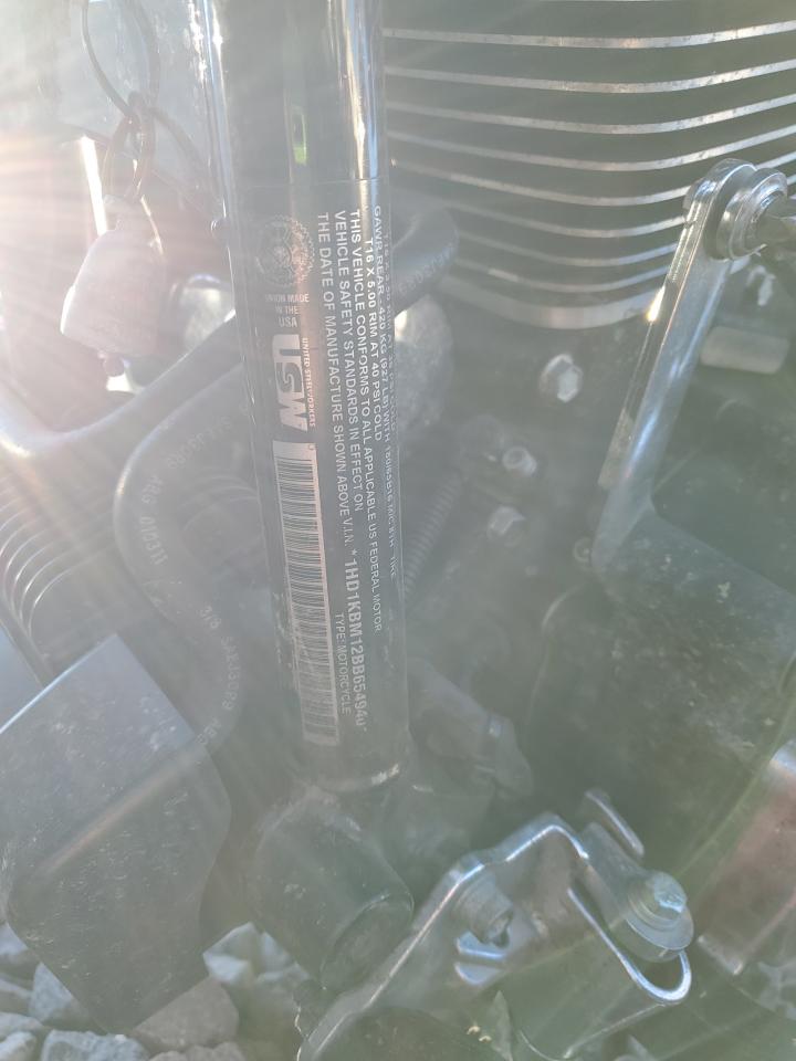 2011 Harley-Davidson Flhx VIN: 1HD1KBM12BB654940 Lot: 82377155