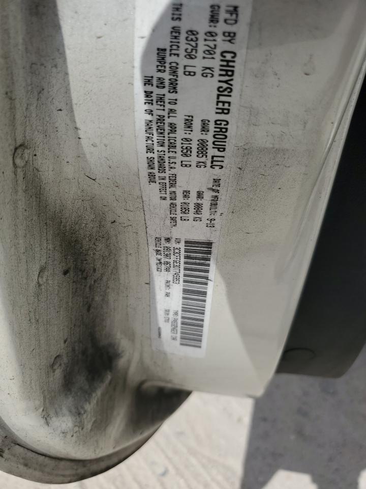 2013 Fiat 500 Electric VIN: 3C3CFFGE3DT745953 Lot: 87402085