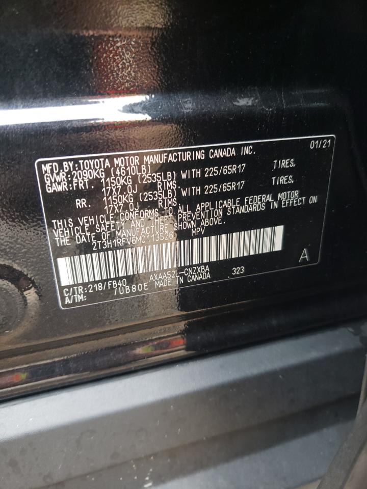 2021 Toyota Rav4 Le VIN: 2T3H1RFV6MC113526 Lot: 85172045