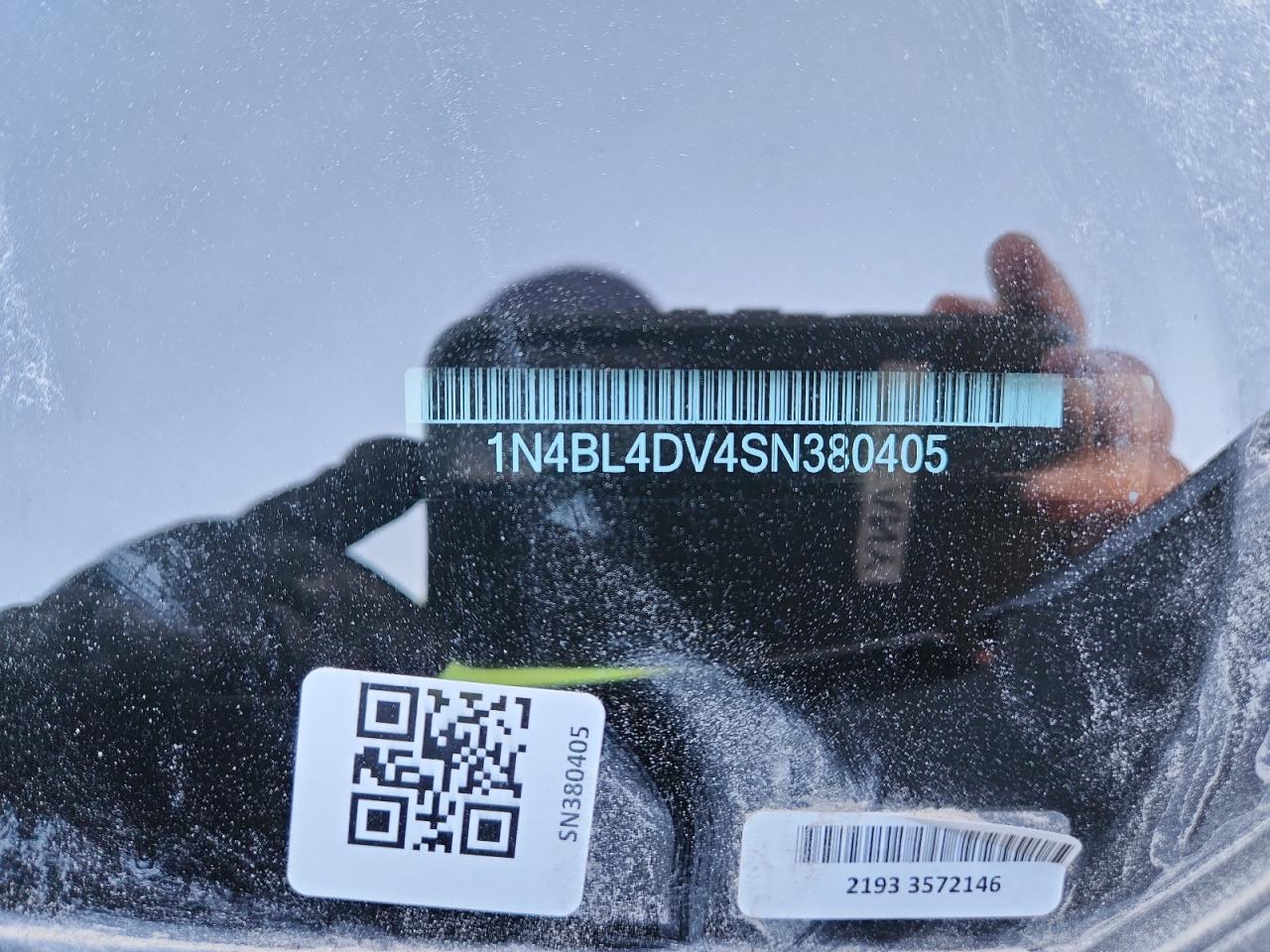 2025 Nissan Altima Sv VIN: 1N4BL4DV4SN380405 Lot: 85117155