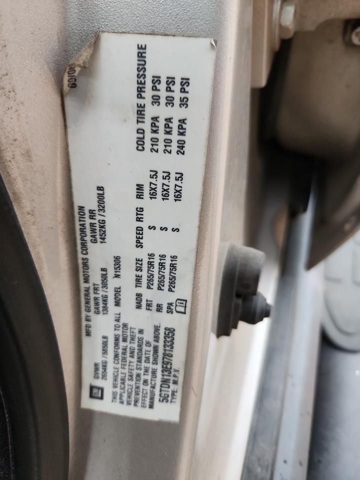 2007 Hummer H3 VIN: 5GTDN13E978133358 Lot: 89815665