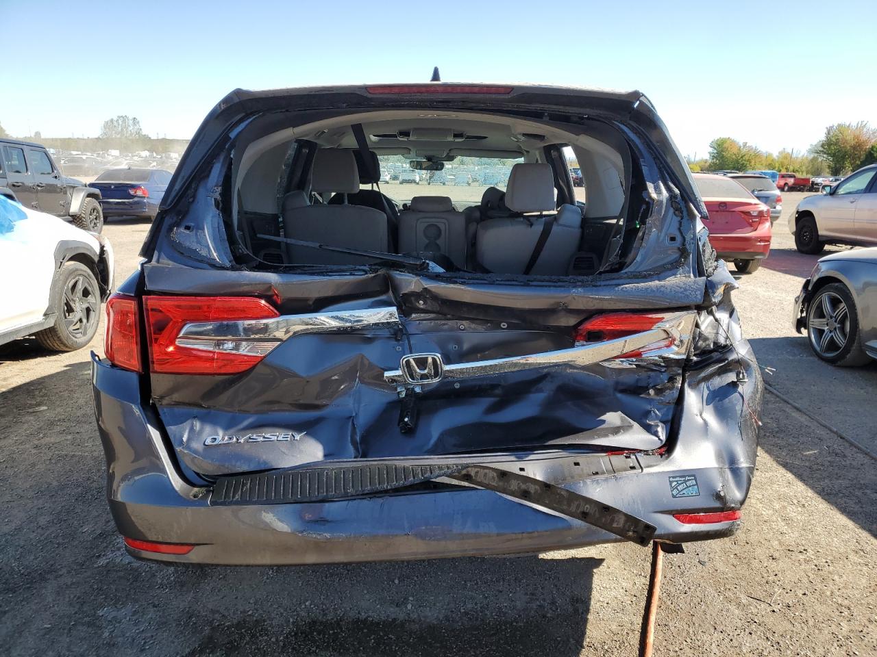 2018 Honda Odyssey Ex VIN: 5FNRL6H40JB503782 Lot: 84540005