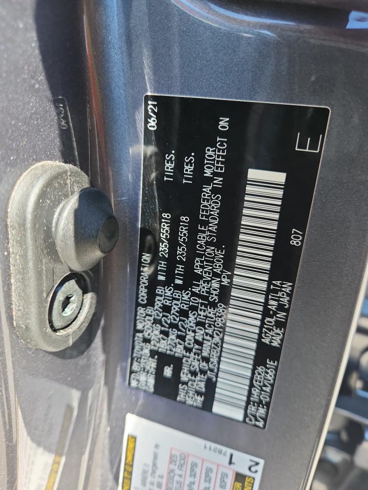 2021 Lexus Nx 300 Base VIN: JTJSARBZ3M2198389 Lot: 86465105