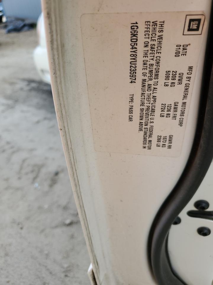 2000 Cadillac Deville VIN: 1G6KD54Y8YU235974 Lot: 84557415