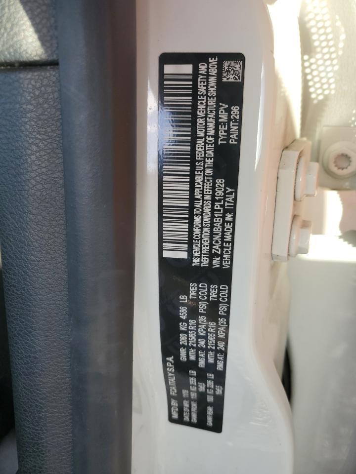 2020 Jeep Renegade Sport VIN: ZACNJBAB1LPL19028 Lot: 87044455