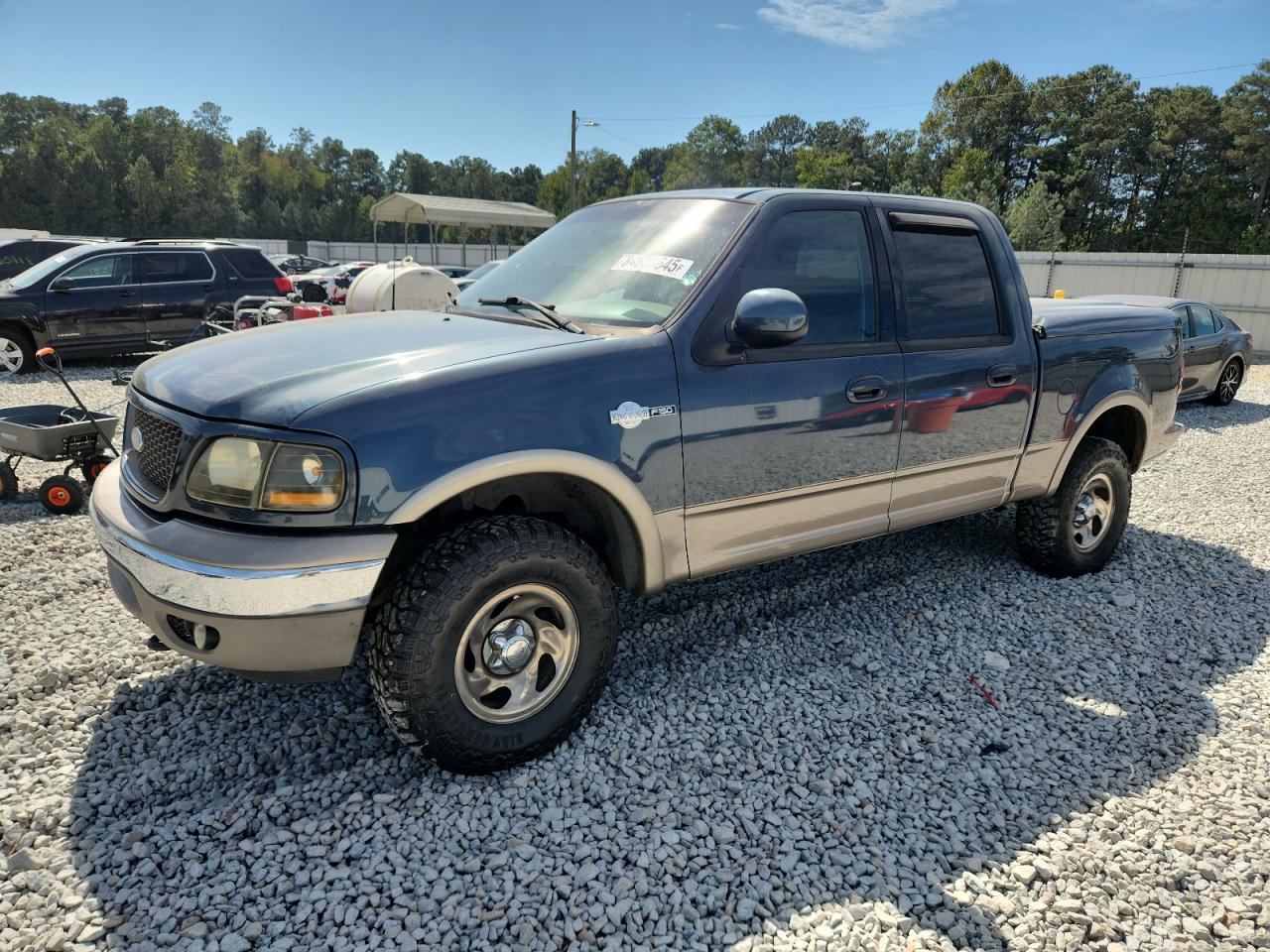 2003 Ford F150 Supercrew blue null gas 1FTRW08L33KB05743 photo #1