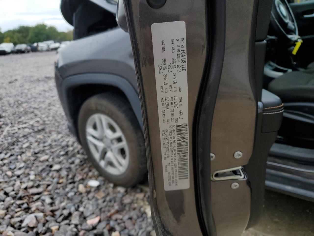 2020 Jeep Compass Sport VIN: 3C4NJCAB1LT169827 Lot: 82216975