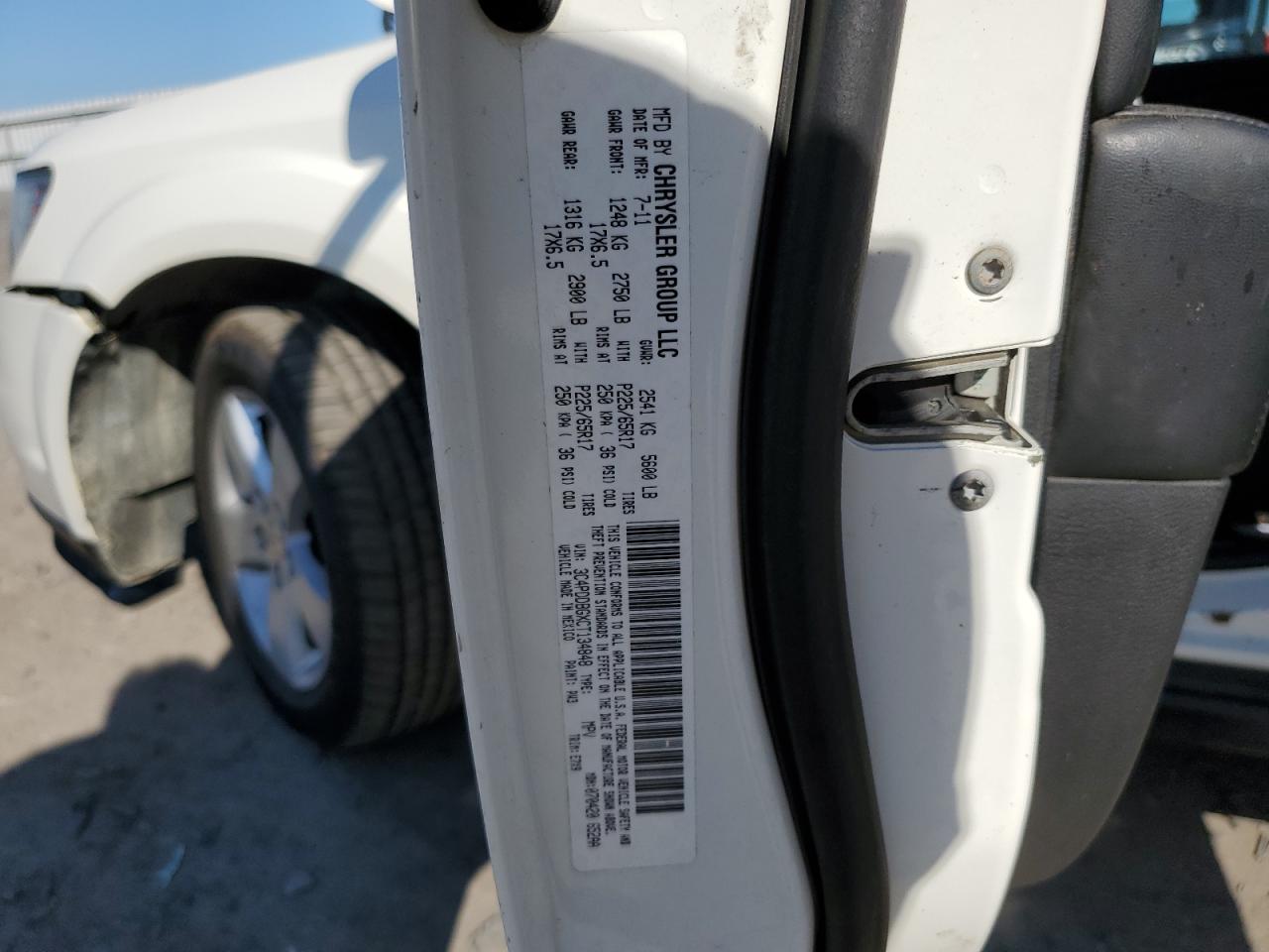 2012 Dodge Journey Sxt VIN: 3C4PDDBGXCT134848 Lot: 84738805