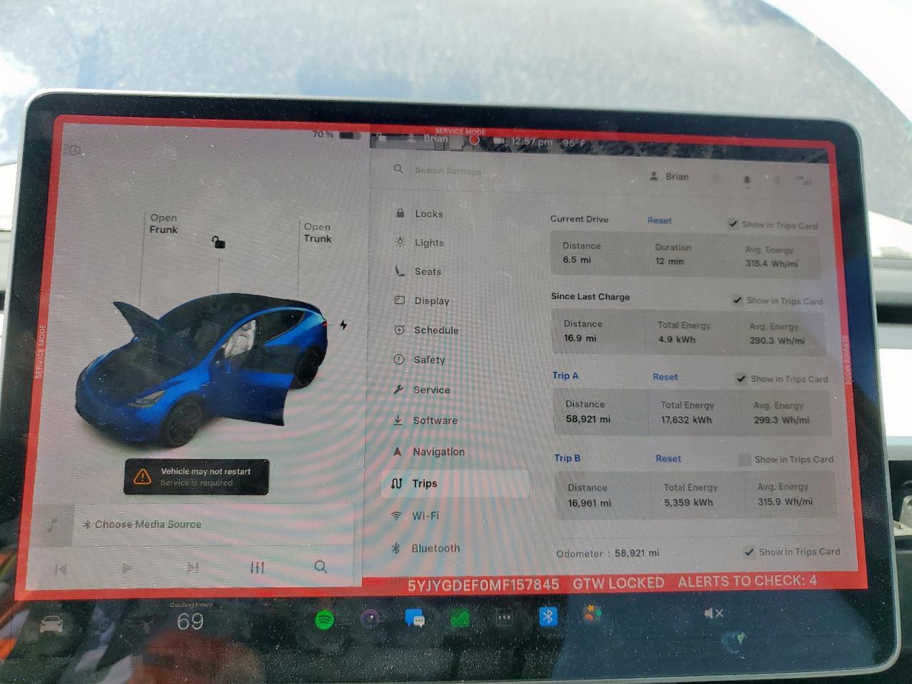 2021 Tesla Model Y VIN: 5YJYGDEF0MF157845 Lot: 85272685