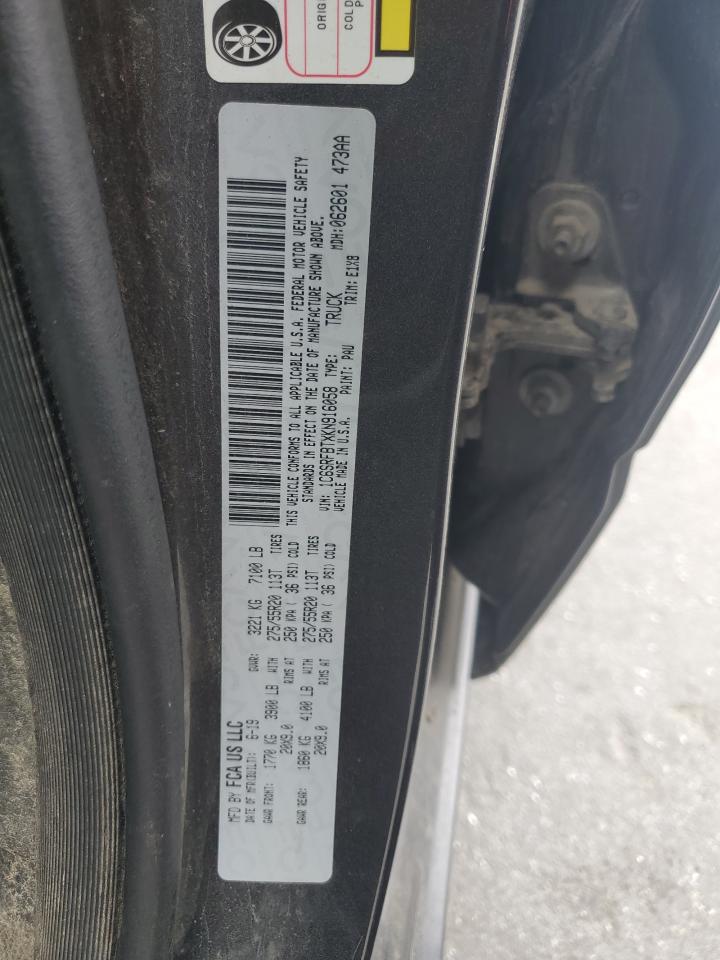 2019 Ram 1500 Big Horn/Lone Star VIN: 1C6SRFBTXKN916058 Lot: 86272785