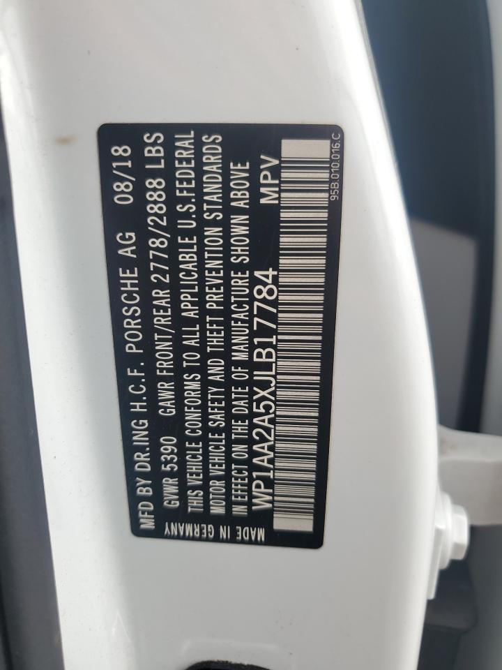 2018 Porsche Macan VIN: WP1AA2A5XJLB17784 Lot: 82287475