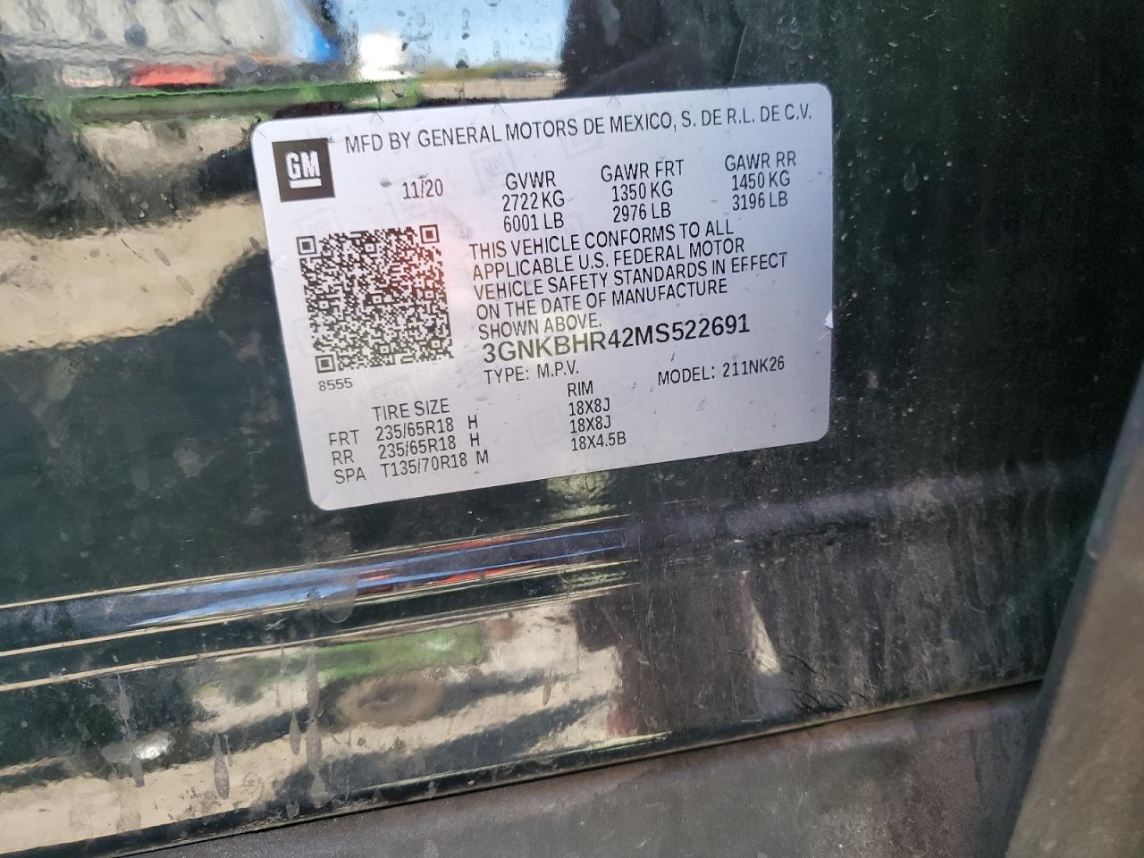 2021 Chevrolet Blazer 2Lt VIN: 3GNKBHR42MS522691 Lot: 84869805