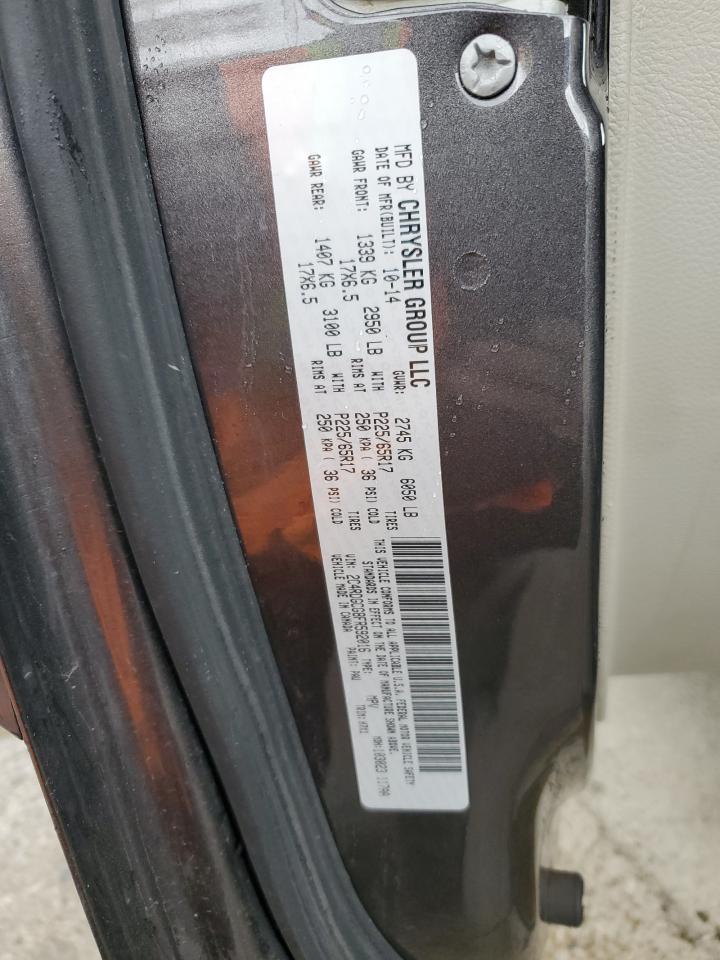 2015 Dodge Grand Caravan Sxt VIN: 2C4RDGCG8FR592016 Lot: 82697995