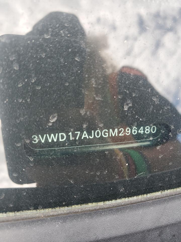2016 Volkswagen Jetta Sport VIN: 3VWD17AJ0GM296480 Lot: 83984465