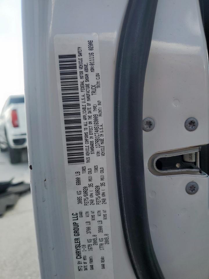 2010 Dodge Ram 1500 VIN: 1D7RB1CT4AS169009 Lot: 85368695