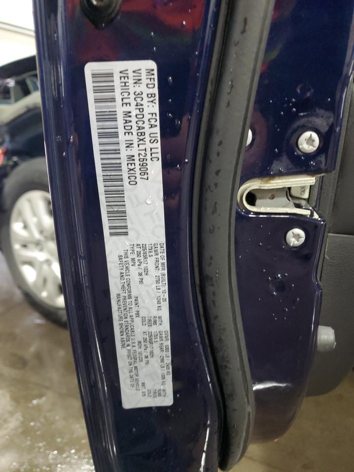 2020 Dodge Journey Se VIN: 3C4PDCABXLT269067 Lot: 90019795