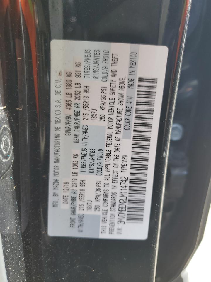 2020 Mazda Cx-30 Premium VIN: 3MVDMBEM2LM114742 Lot: 85653845