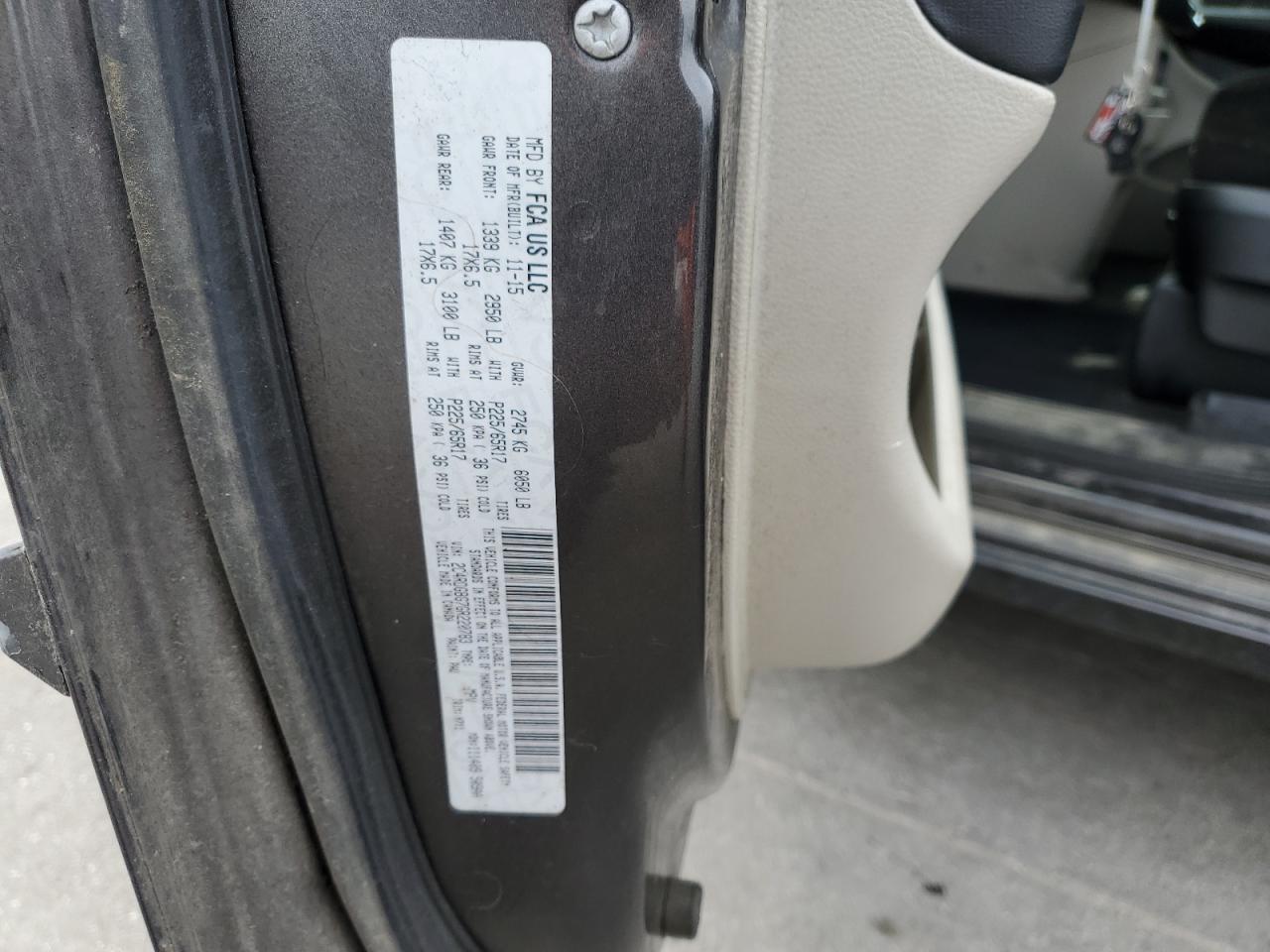 2016 Dodge Grand Caravan Se VIN: 2C4RDGBG7GR220783 Lot: 82287795