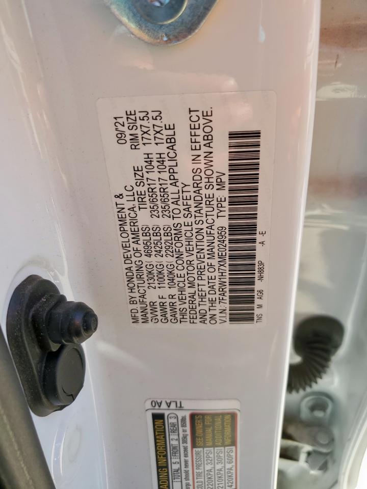 2021 Honda Cr-V Se VIN: 7FARW1H7XME024959 Lot: 90619925