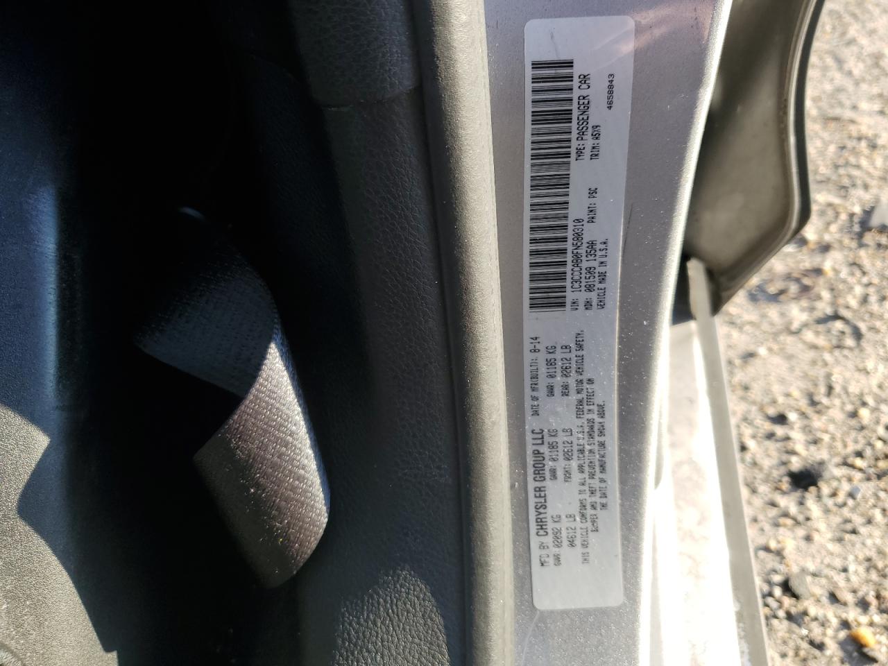 2015 Chrysler 200 Limited VIN: 1C3CCCAB0FN580310 Lot: 90543855