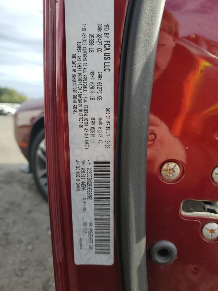 2019 Dodge Challenger Gt VIN: 2C3CDZKG2KH522082 Lot: 86888305