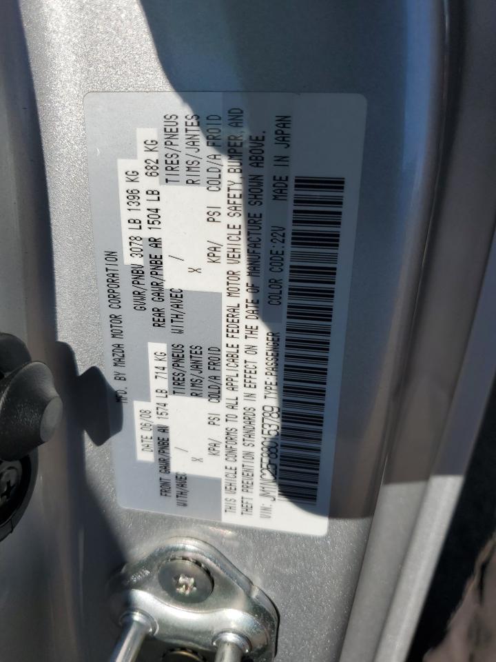 2008 Mazda Mx-5 Miata VIN: JM1NC25F880153789 Lot: 85858165