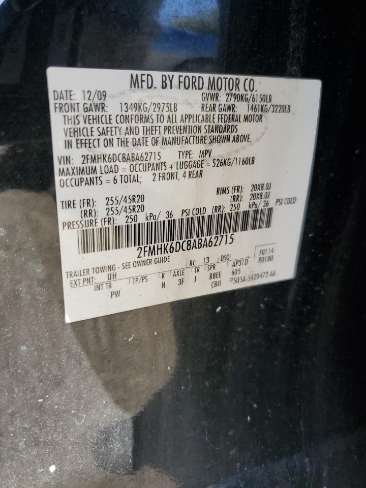 2010 Ford Flex Limited VIN: 2FMHK6DC8ABA62715 Lot: 84540465