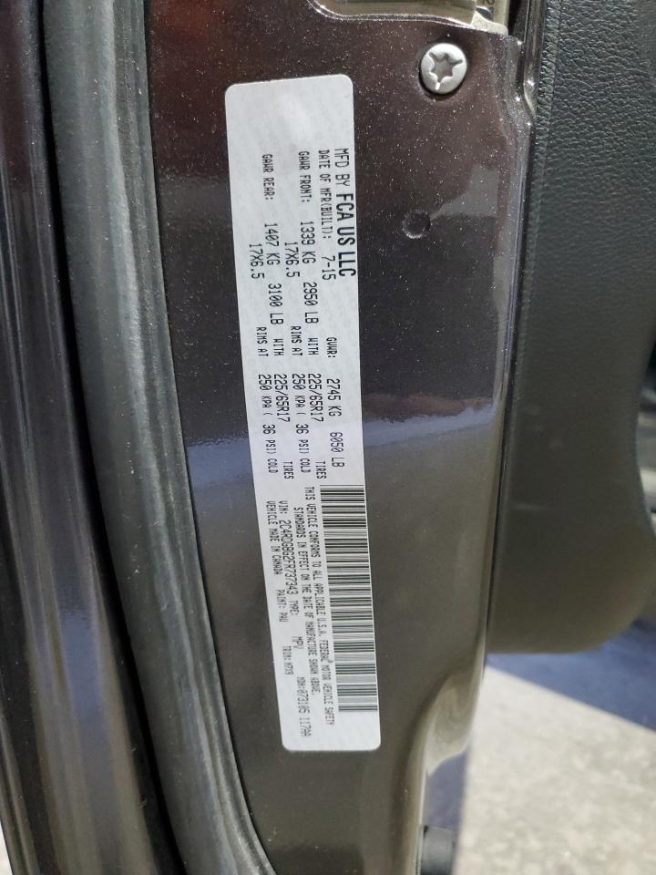 2015 Dodge Grand Caravan Se VIN: 2C4RDGBG2FR737343 Lot: 86780555