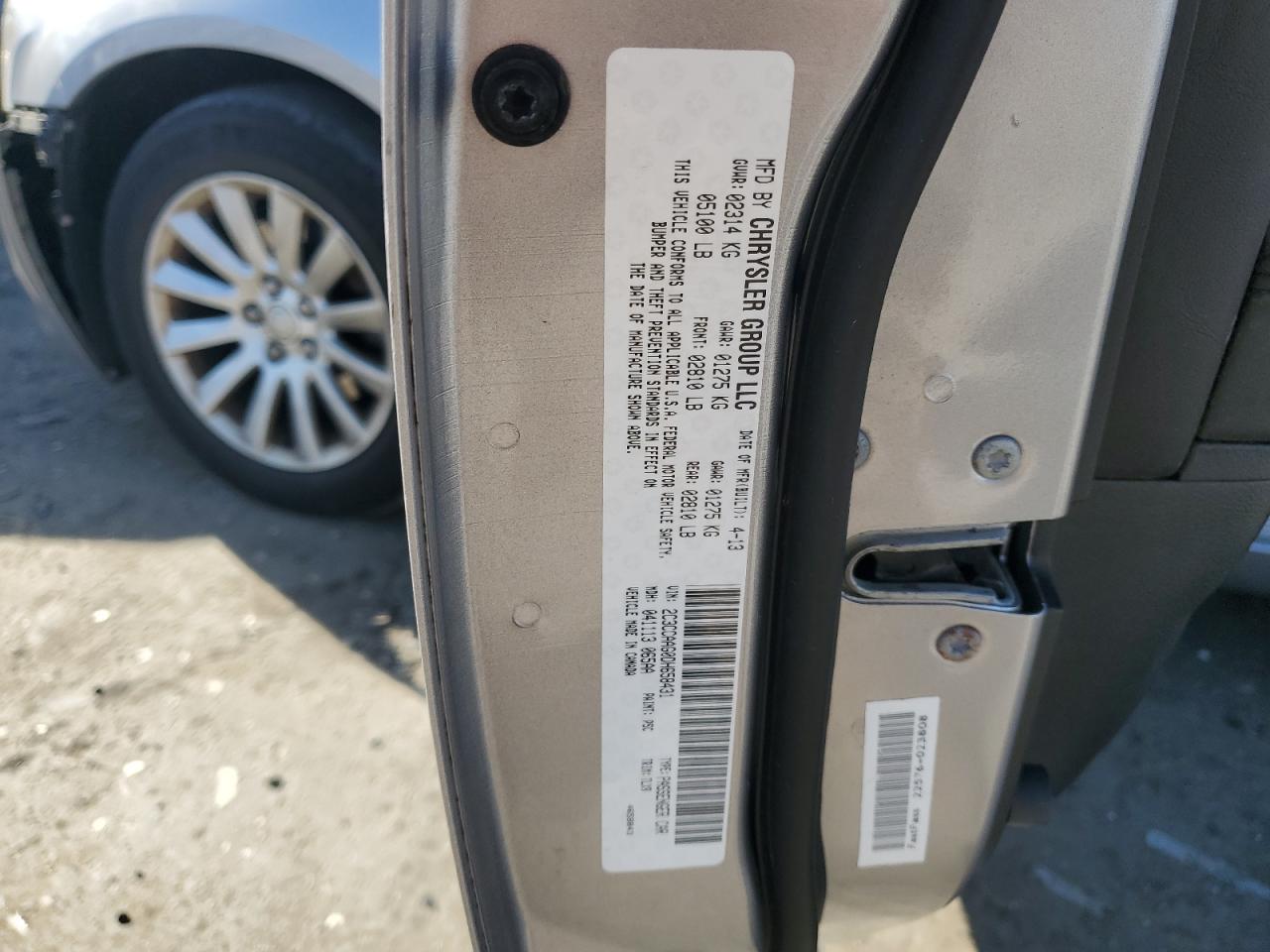 2013 Chrysler 300 VIN: 2C3CCAAG0DH658431 Lot: 82702025