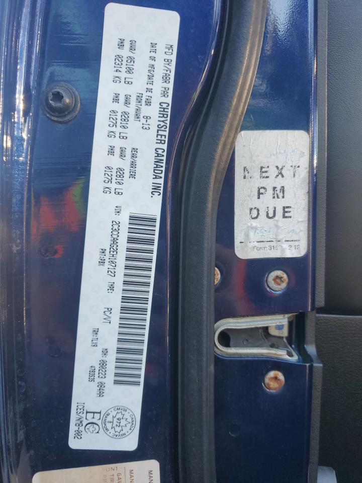 2014 Chrysler 300 VIN: 2C3CCAAG2EH107127 Lot: 86461395