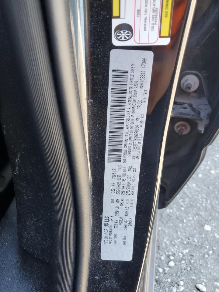 2019 Ram 1500 Big Horn/Lone Star VIN: 1C6SRFFT6KN880394 Lot: 90246245