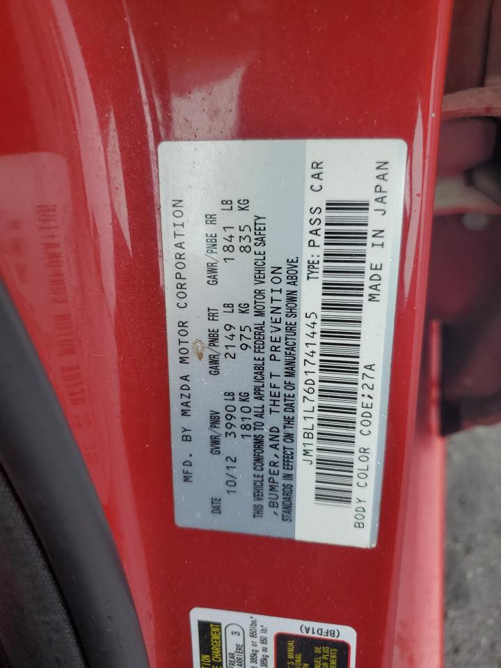 2013 Mazda 3 I VIN: JM1BL1L76D1741445 Lot: 85740655