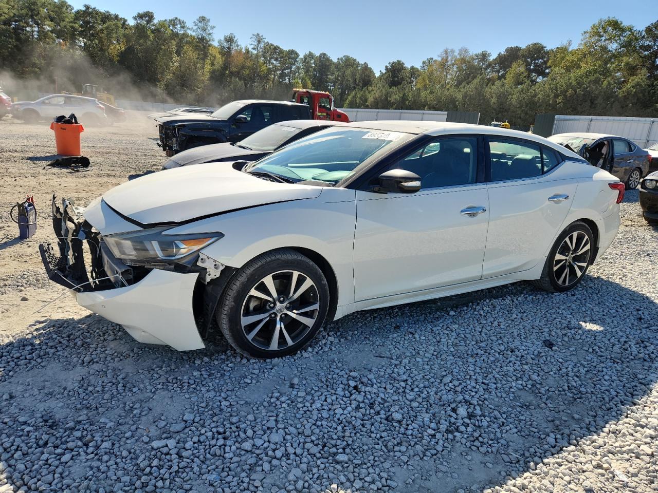 2017 NISSAN MAXIMA WHITE VIN: 1N4AA6AP0HC408983