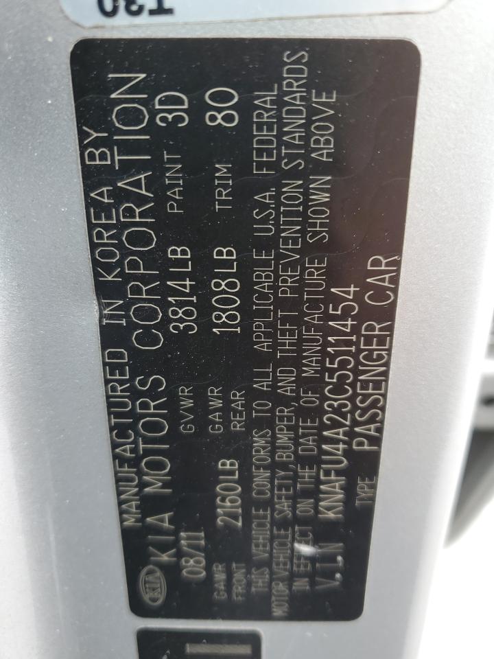 2012 Kia Forte Ex VIN: KNAFU4A23C5511454 Lot: 82407685