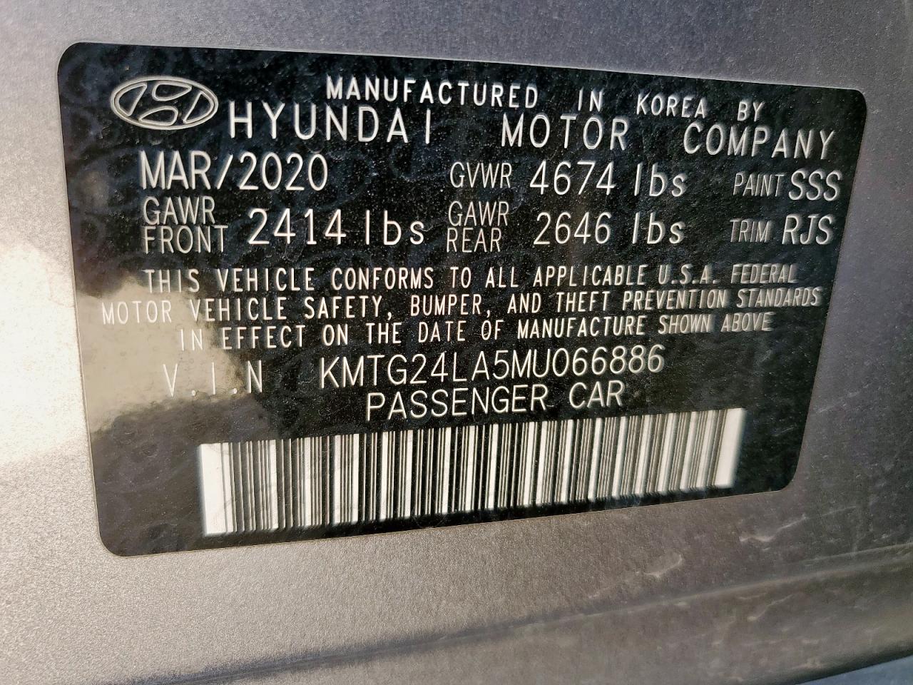 2021 Genesis G70 Sport VIN: KMTG24LA5MU066886 Lot: 85295815