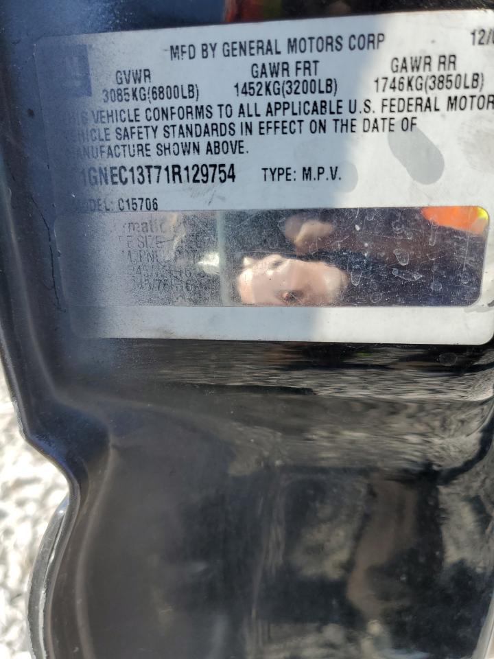 2001 Chevrolet Tahoe C1500 VIN: 1GNEC13T71R129754 Lot: 90677505