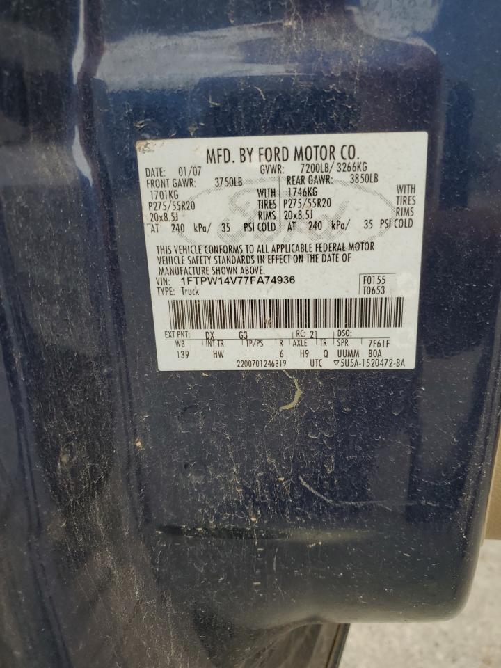 2010 Ford F150 Supercrew VIN: 1FTFW1EV8AFD94669 Lot: 89872685