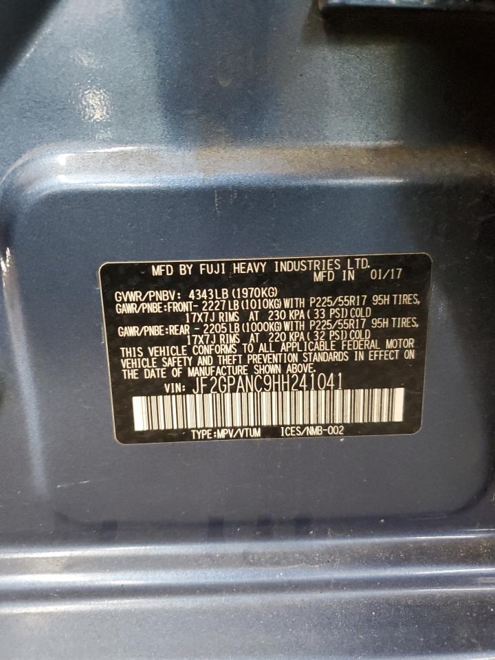 2017 Subaru Crosstrek Limited VIN: JF2GPANC9HH241041 Lot: 84812875